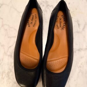 Kork-Ease Black Leather Loafers
